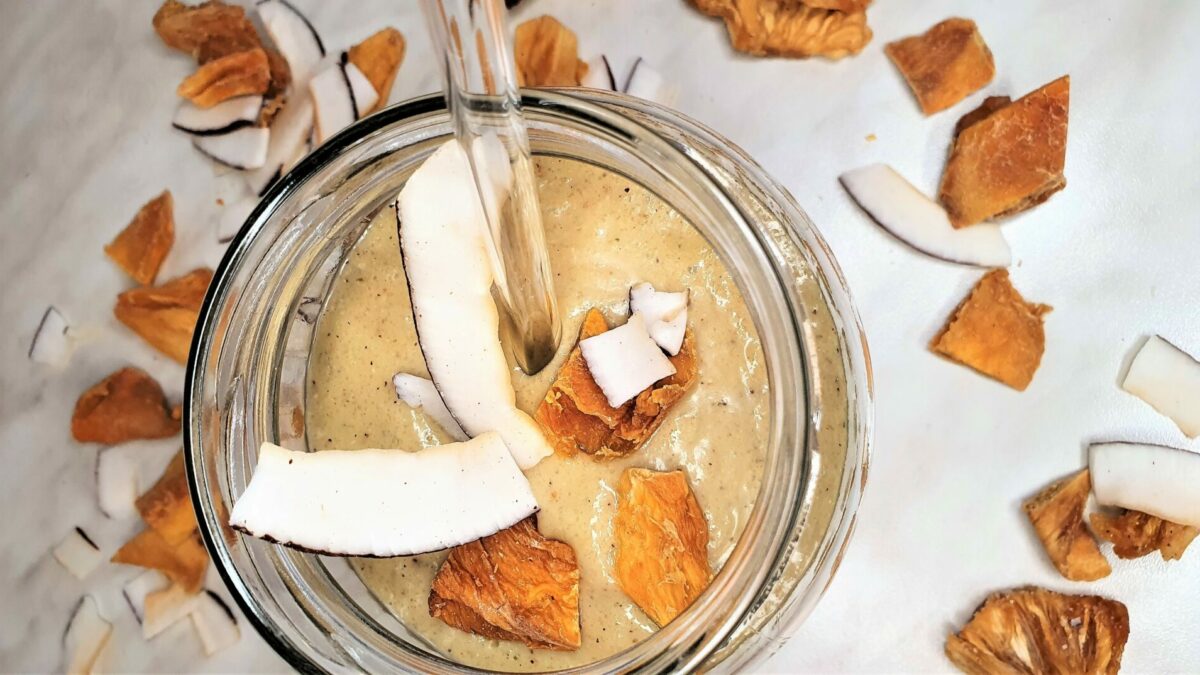 Bananen-Kiwi Smoothie - VEGAN &amp; GOLDIG
