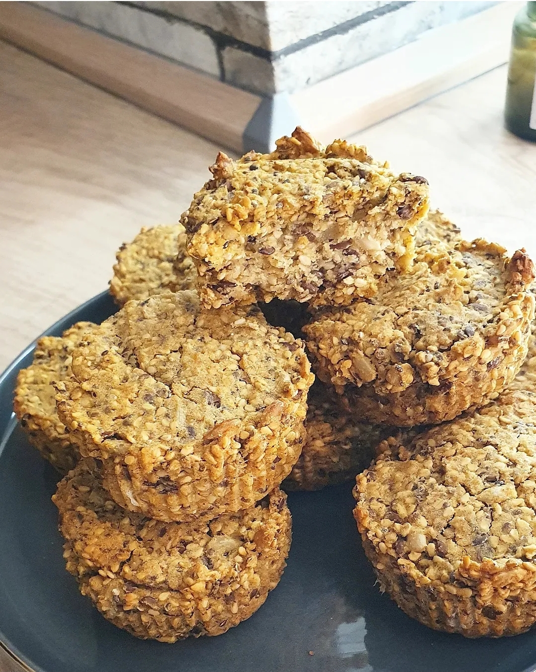 gesunde vegane Muffins, salzige Muffins