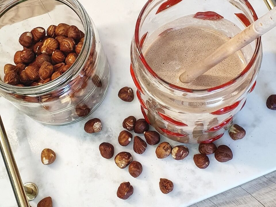 Haselnuss - Schoko - Smoothie, vegan und proteinreich